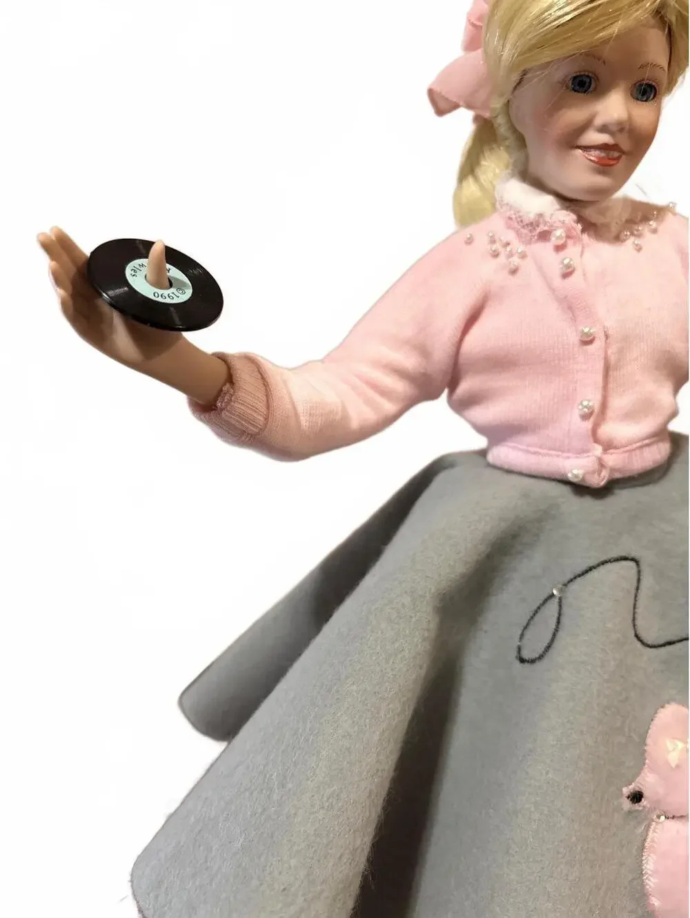 Vintage 1991 Ashton Drake Knowles Peggy Sue Porcelain Doll 1950s Poodle Skirt 16
